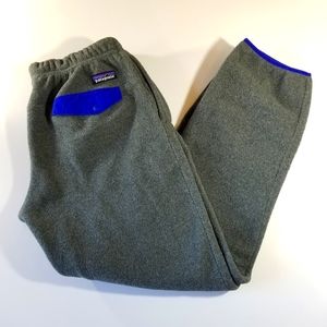 Vintage Patagonia Heavyweight Capilene Fleece Jogger Baselayer Sweatpants Grey